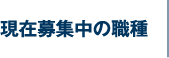現在募集中の職種